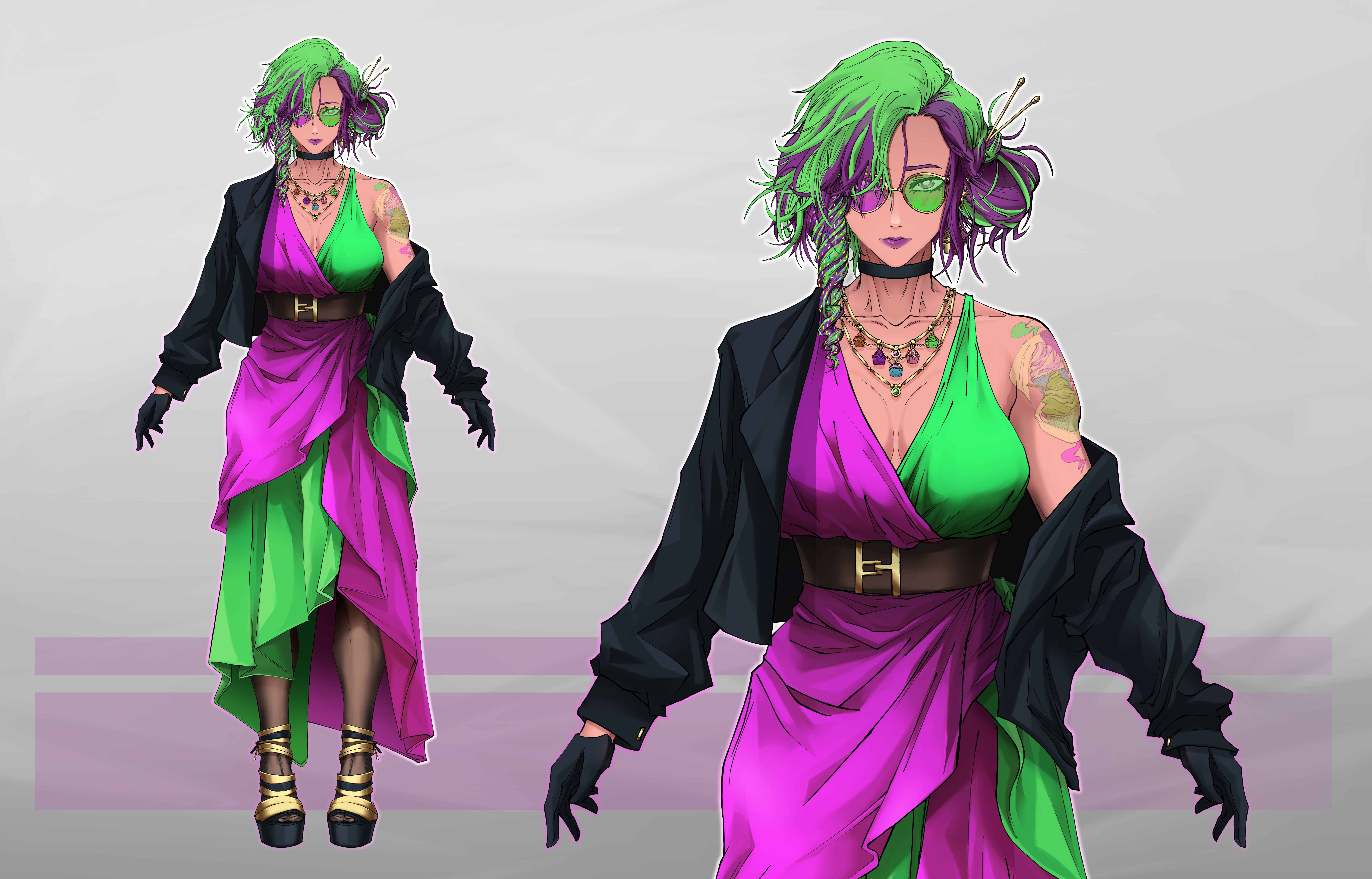 Vtuber model showcase for Cupcake conjuror
