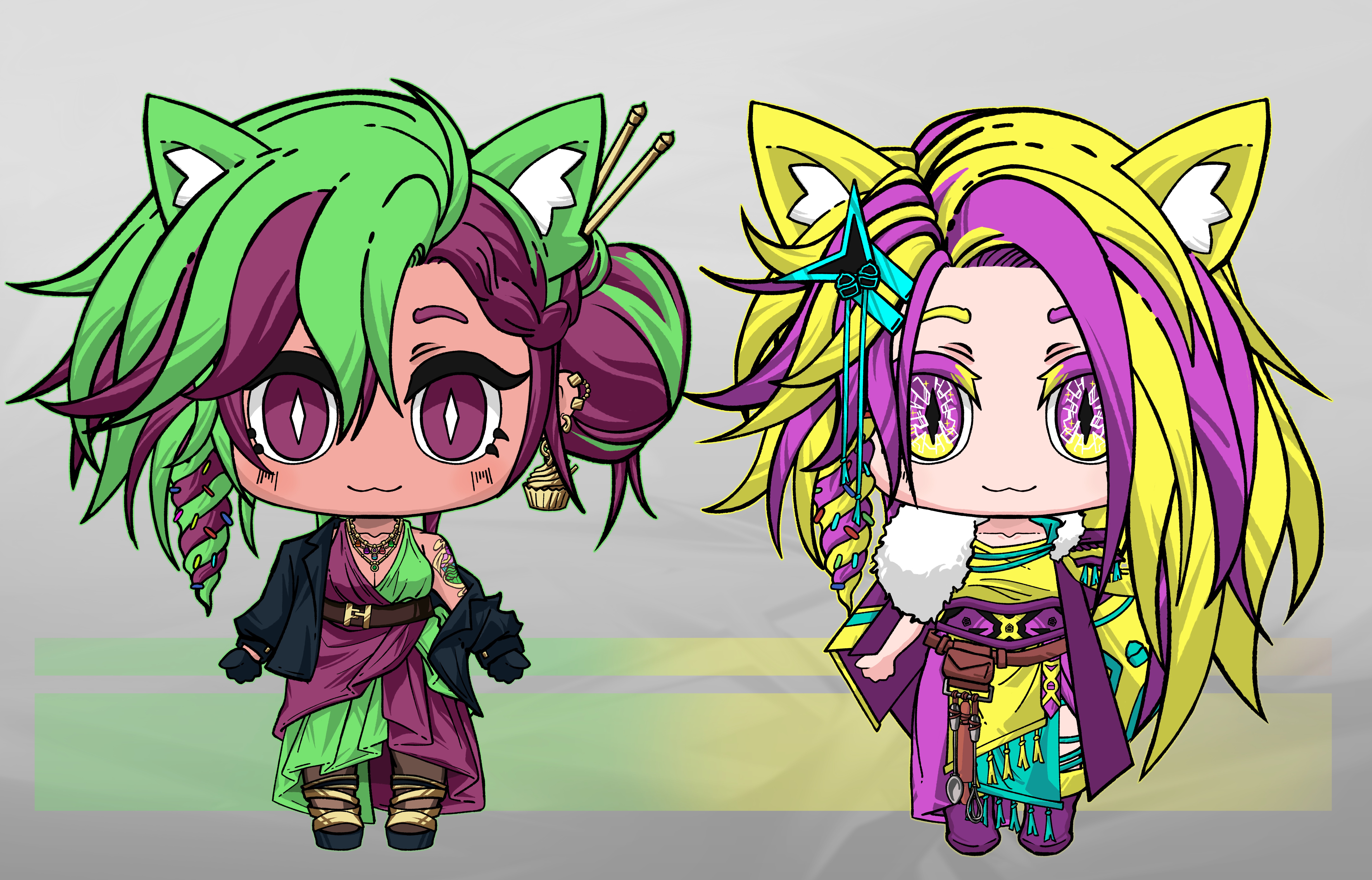 Vtuber model showcase for Chibi models of Cupcake conjuror